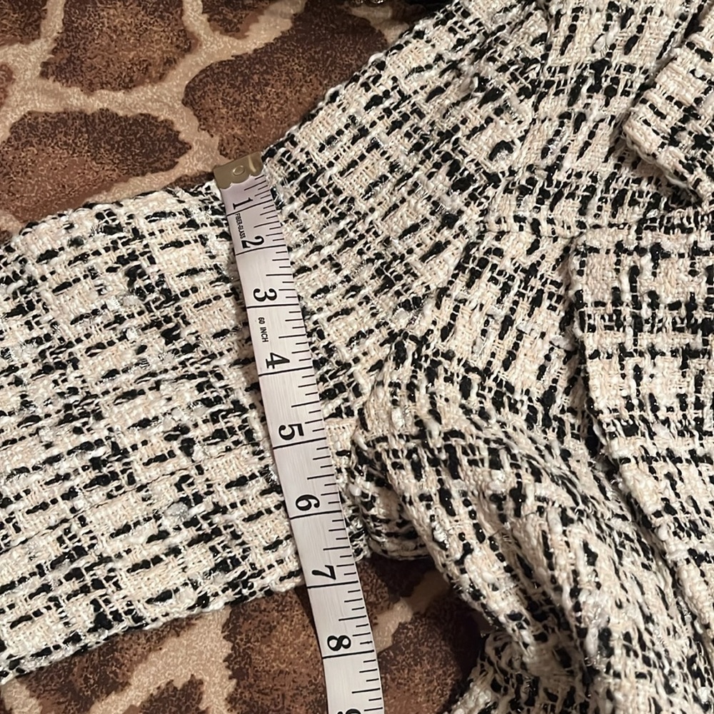 JustFab Tweed Sparkle Blazer - Picture 9 of 9